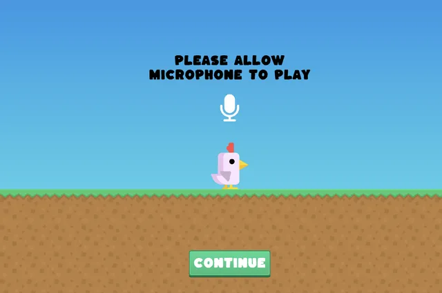 🐔 Chicken Scream - Voice Controlled Platform Game